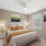 Bedroom with a bed and fan