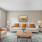 Living Room with couch, coffee table and chairs