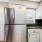 Kitchen with designer finishes and white cabinets